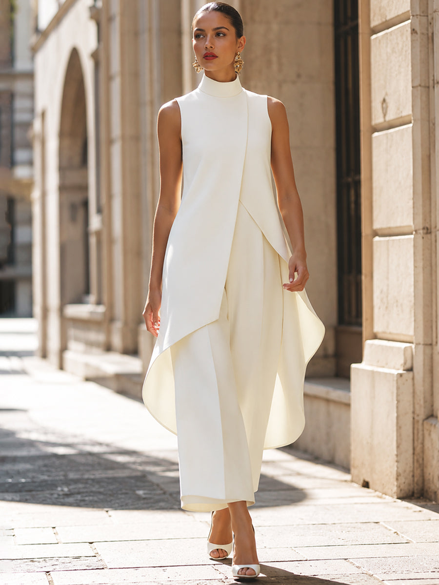 Nienke elegante jumpsuit met wijde pijpen
