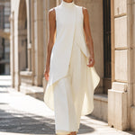 Nienke elegante jumpsuit met wijde pijpen