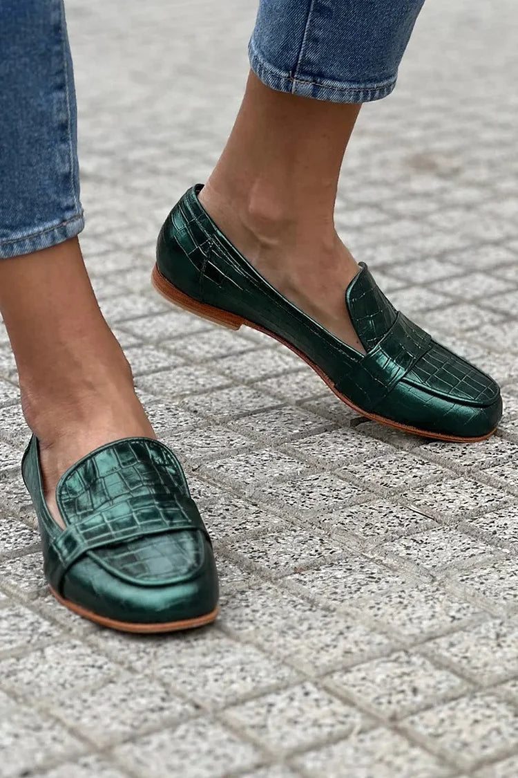Elegante moderne dames instappers in effen uitvoering, handgemaakt en comfortabel