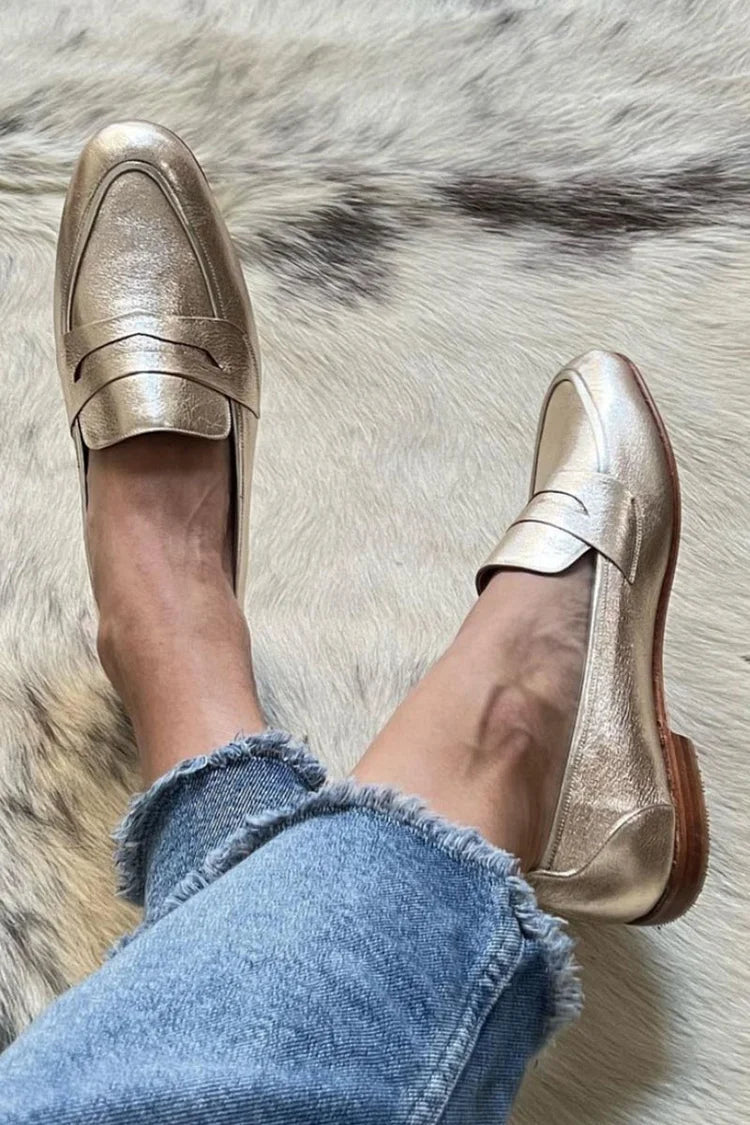 Casual dames mocassins in effen uitvoering, handgemaakt en comfortabel voor elke dag