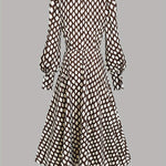 Zara dames jurk met ruitprint en ceintuur