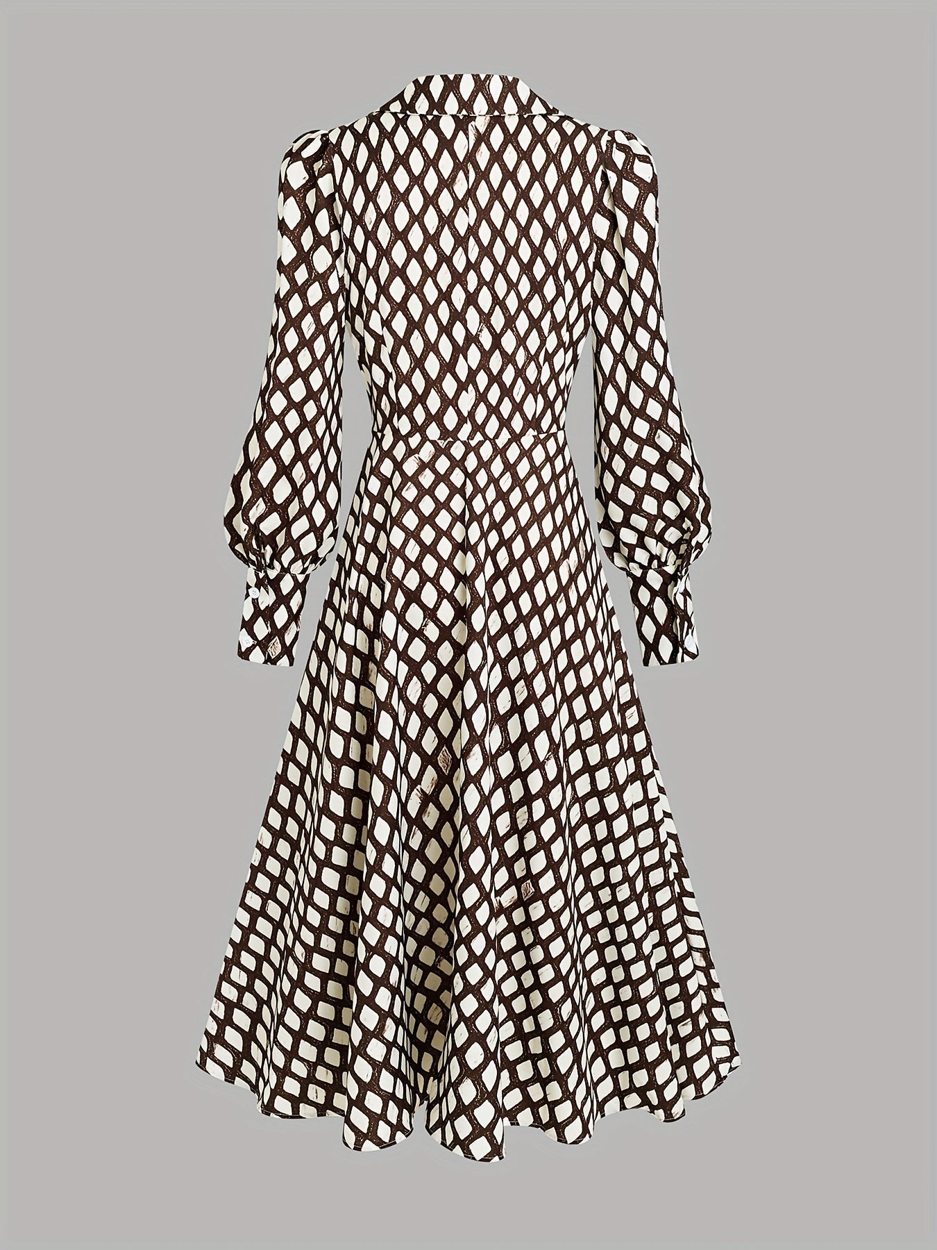 Zara dames jurk met ruitprint en ceintuur