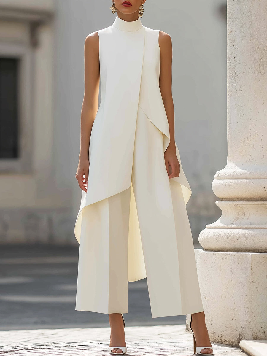 Nienke elegante jumpsuit met wijde pijpen