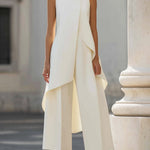 Nienke elegante jumpsuit met wijde pijpen