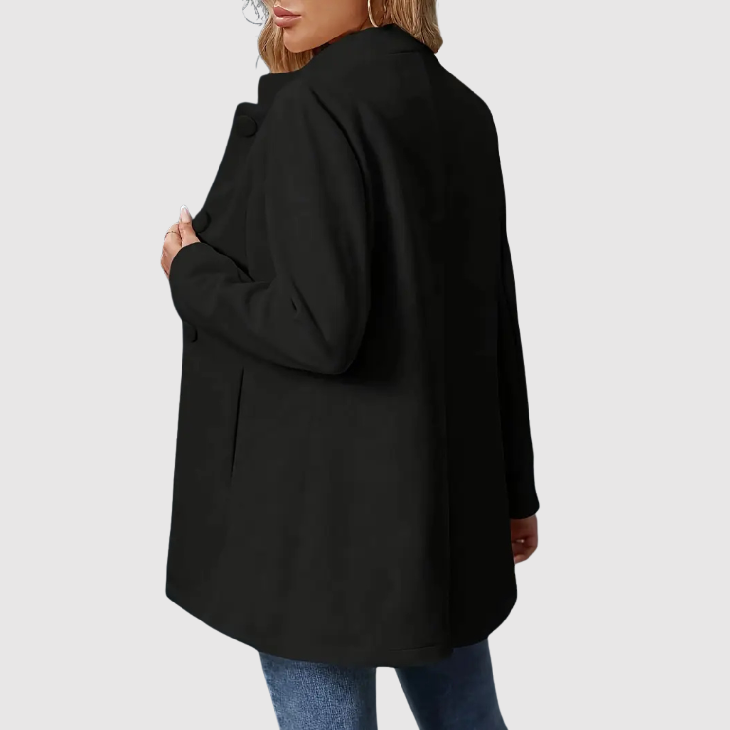 Jette dames lange jas in blazerstijl