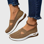 Orthopedische wandelschoenen voor dames met dempende zool en antislip rubberen buitenzool