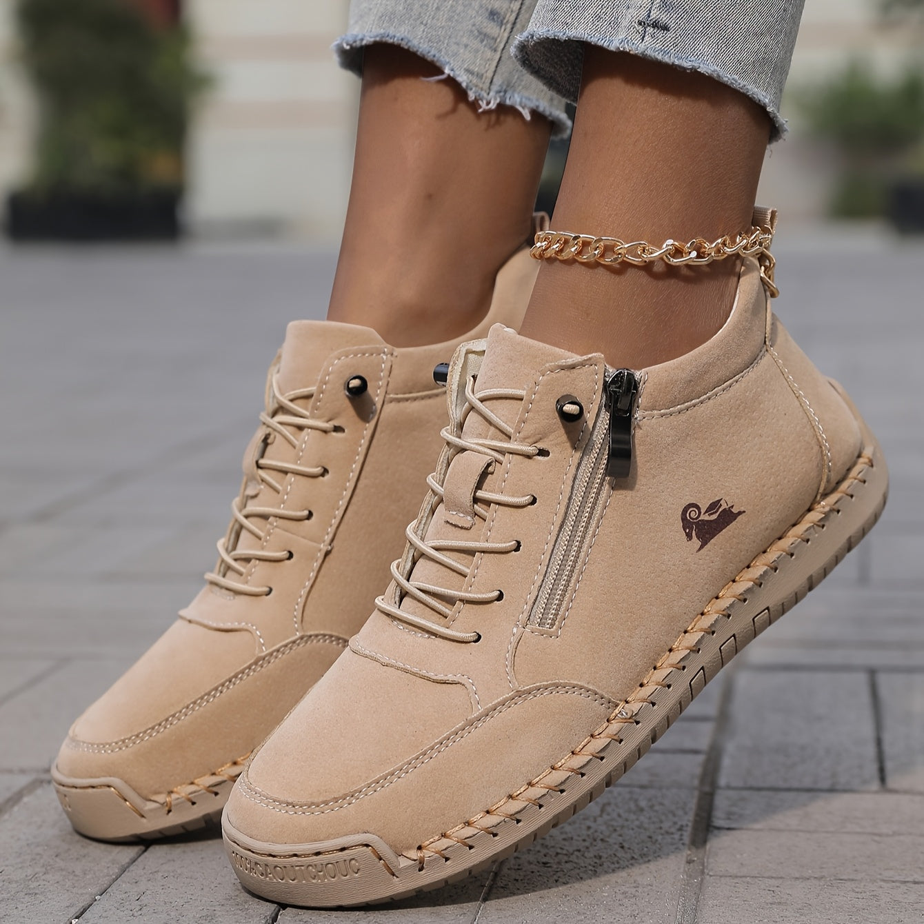 Cato ondersteunende sneakers met rits