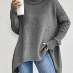 Hanne oversized trui met hoge hals