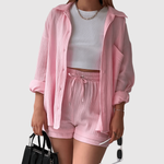 Anouk dames zomerse blouse- en shortset