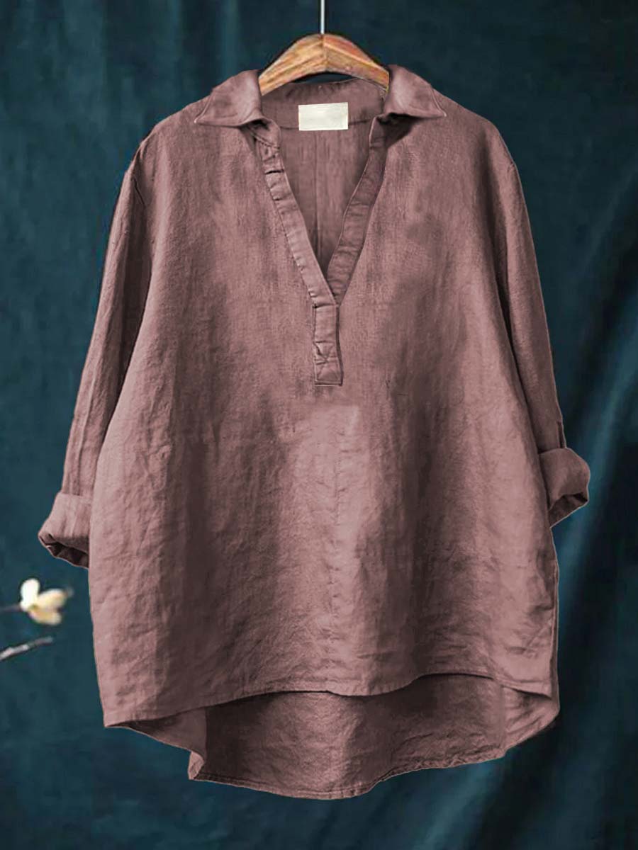 Luchtige dames zomerblouse met artistiek dessin en soepele val, in lichte zomerstof