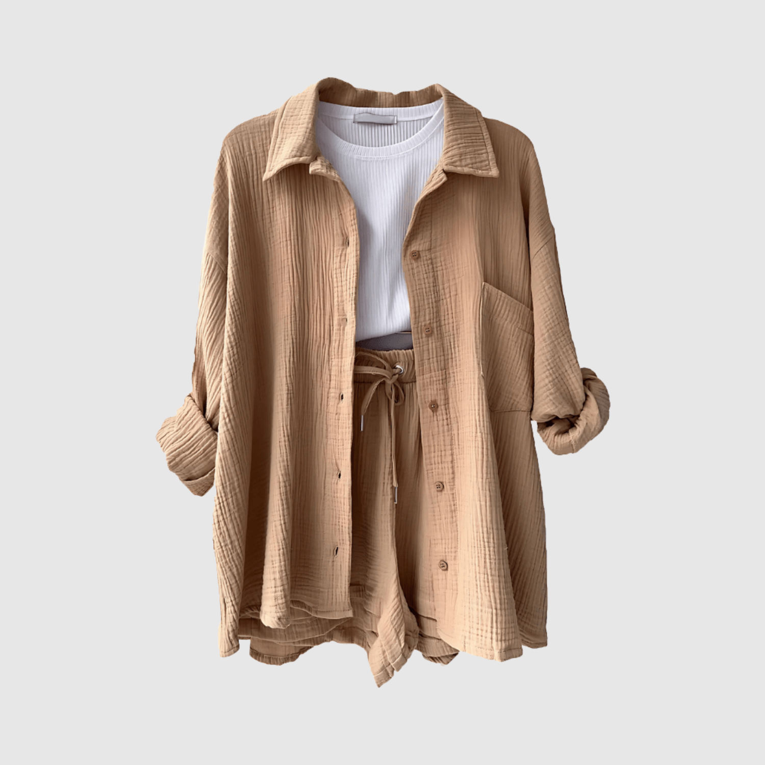 Anouk dames zomerse blouse- en shortset