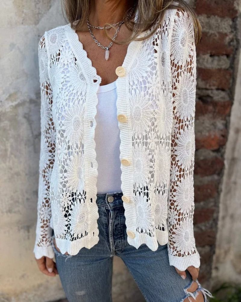 Merel elegant vest met knopen