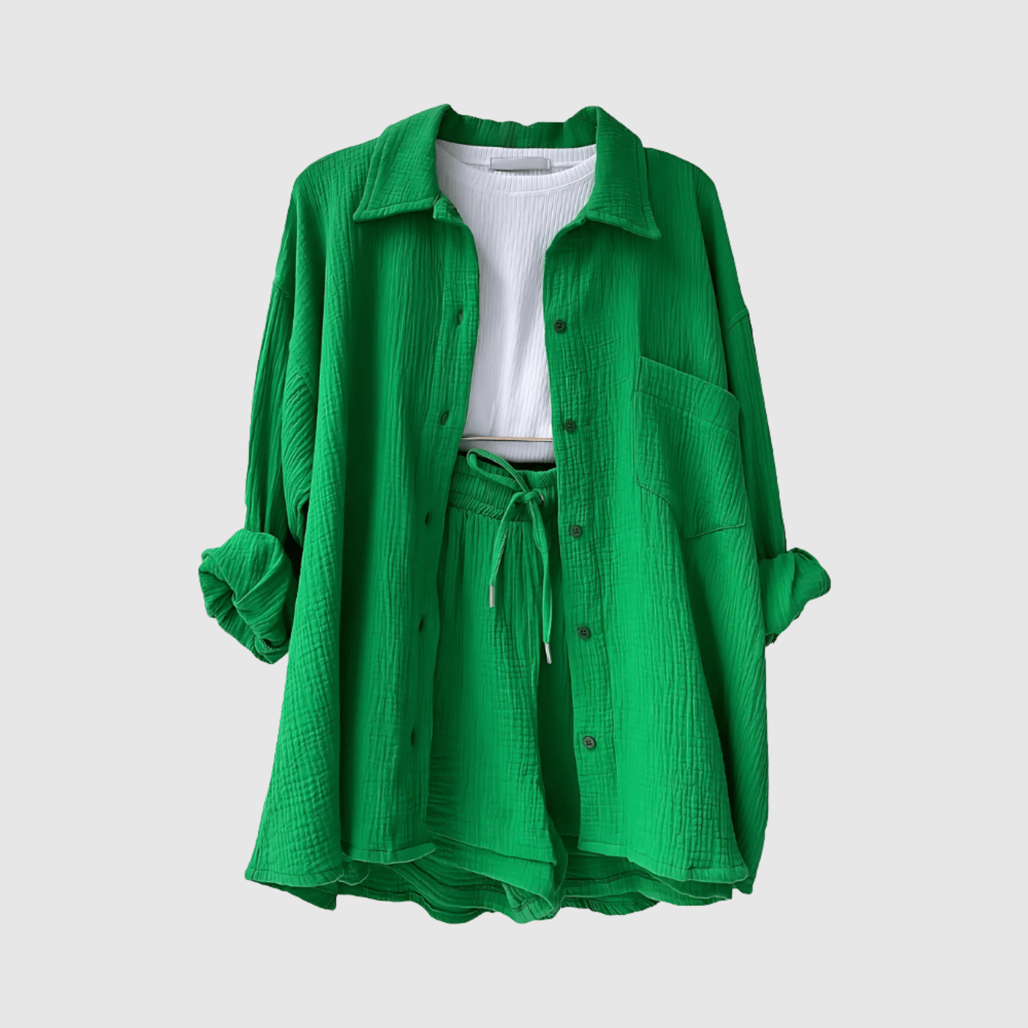 Anouk dames zomerse blouse- en shortset
