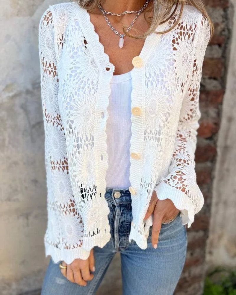 Merel elegant vest met knopen