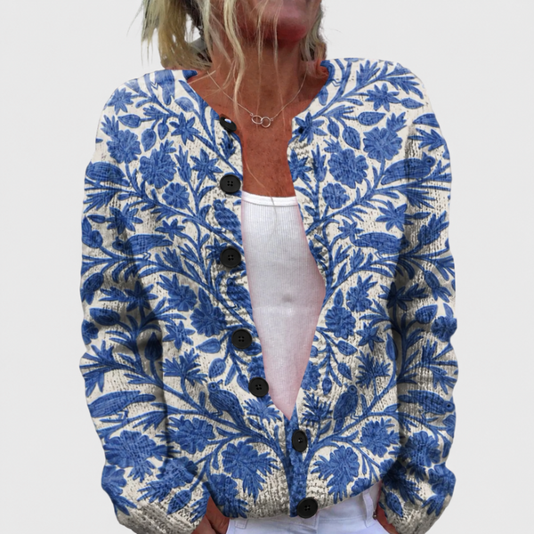 Eline | Kleurrijk vest met bohoprint