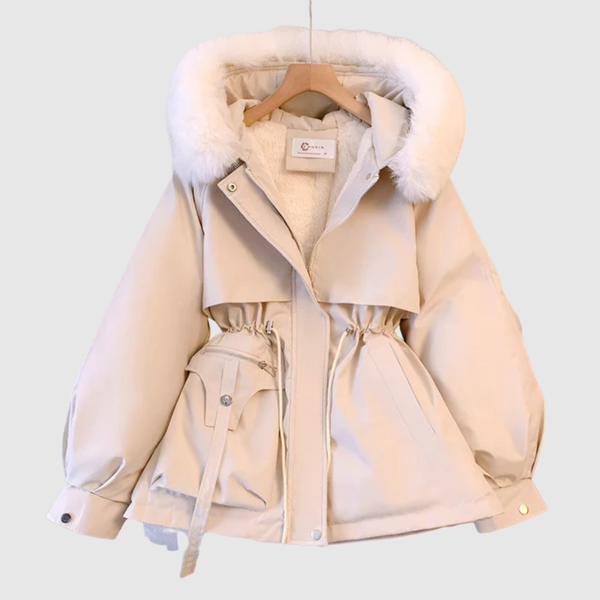 Gerdien dames gewatteerde winterparka met capuchon