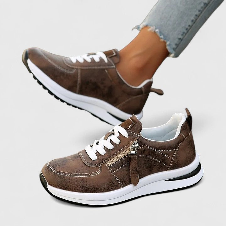 Elegante damesschoenen met gelzool, antislipzool en praktische rits aan de zijkant