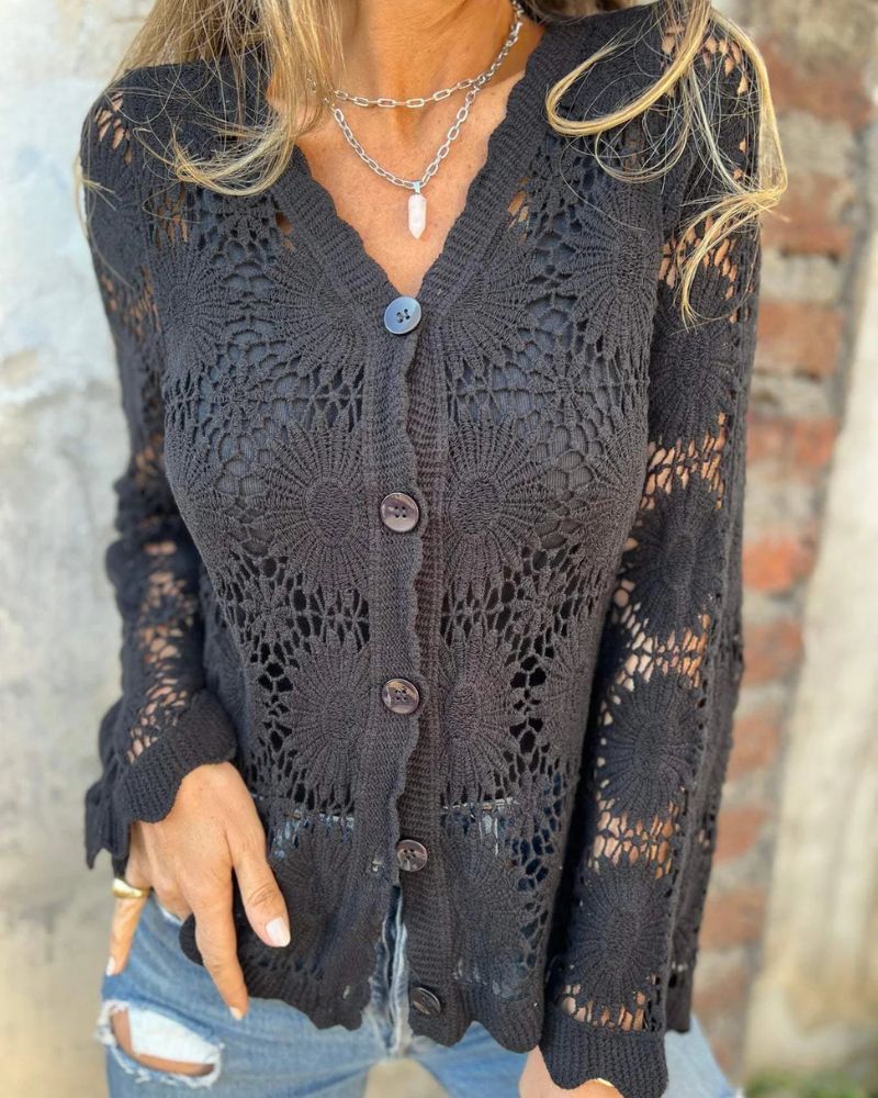 Merel elegant vest met knopen