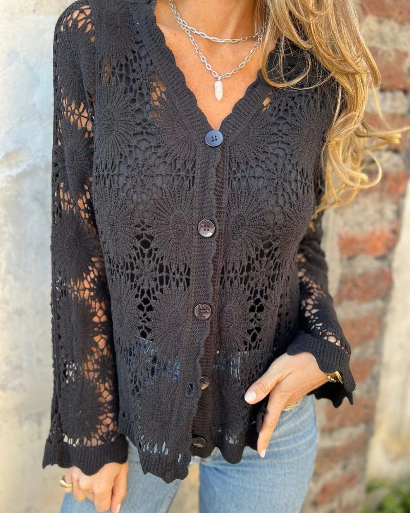 Merel elegant vest met knopen