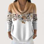 Jolanda dames katoenen coltrui met bloemenprint