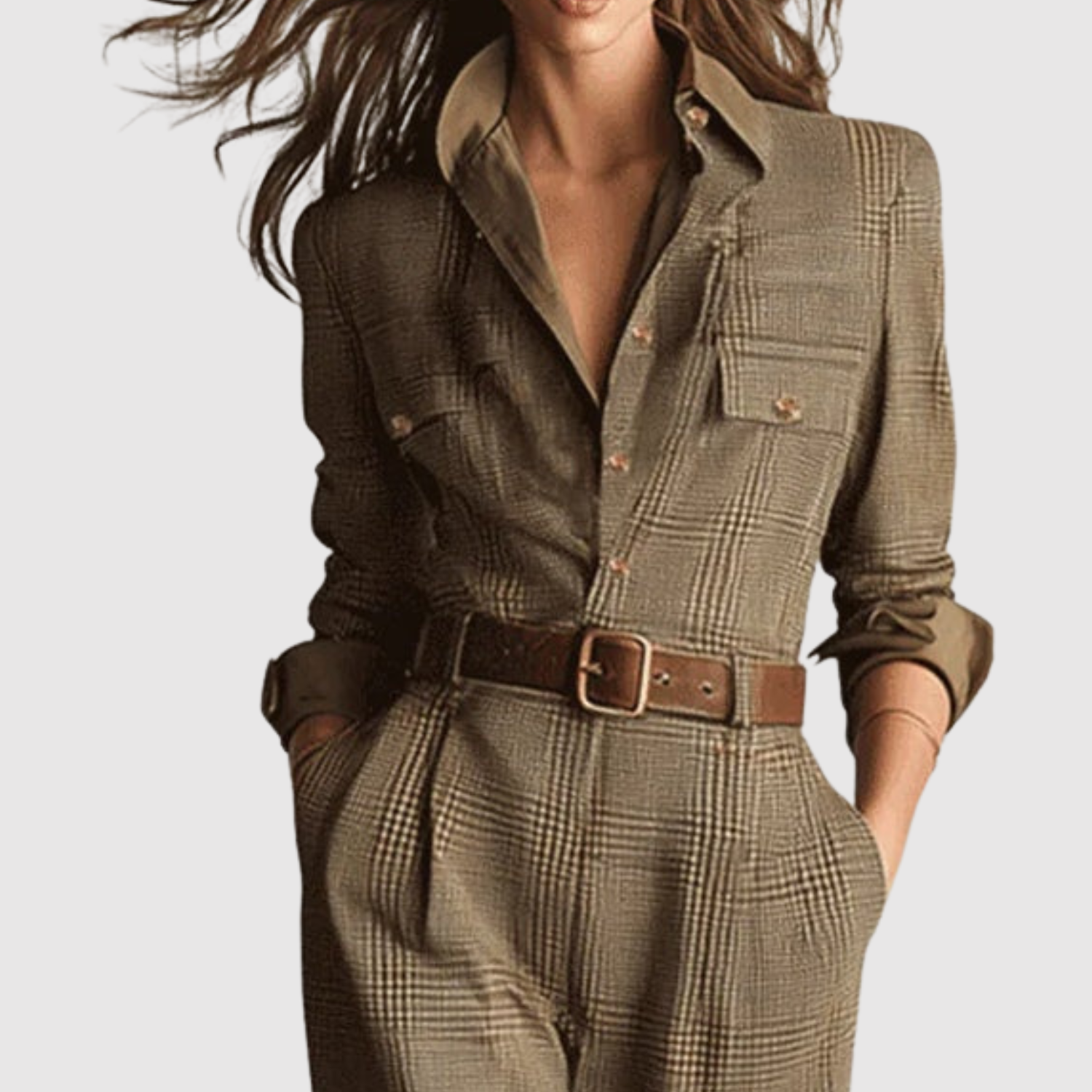 Veerle dames modern gesneden jumpsuit