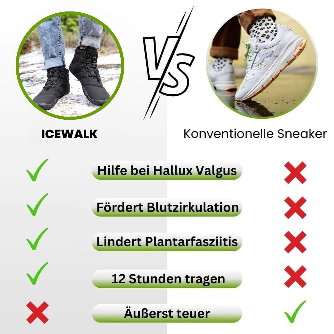 Linde waterdichte thermische barefootschoenen