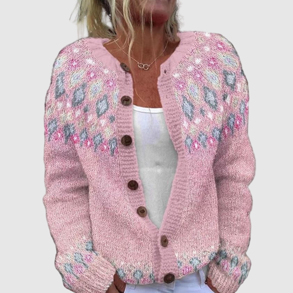 Anouk dames vest met scandinavisch motief