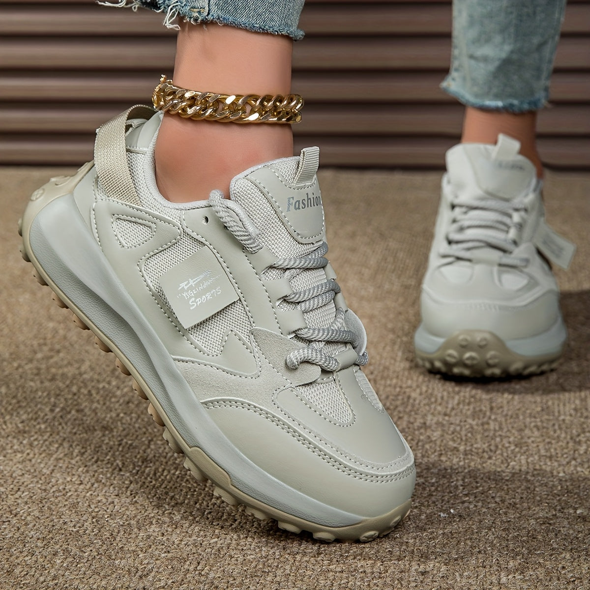 Fieke lichte sneakers voor herfst en winter