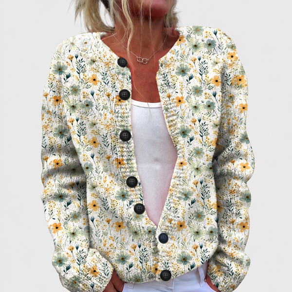 Belinda | Kleurrijk vest met print