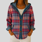 Odile dames gevoerd geruit overshirt