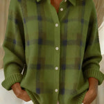 Zoe dames groen klassiek knoopvest