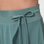 Elegante 2-in-1 dames rok met hoge taille, elastische band en soepel vallende stof