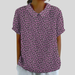 Zachte dames top met elegante bloemenprint, prettig materiaal en eenvoudig te combineren