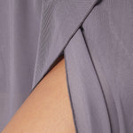 Elegante 2-in-1 dames rok met hoge taille, elastische band en soepel vallende stof