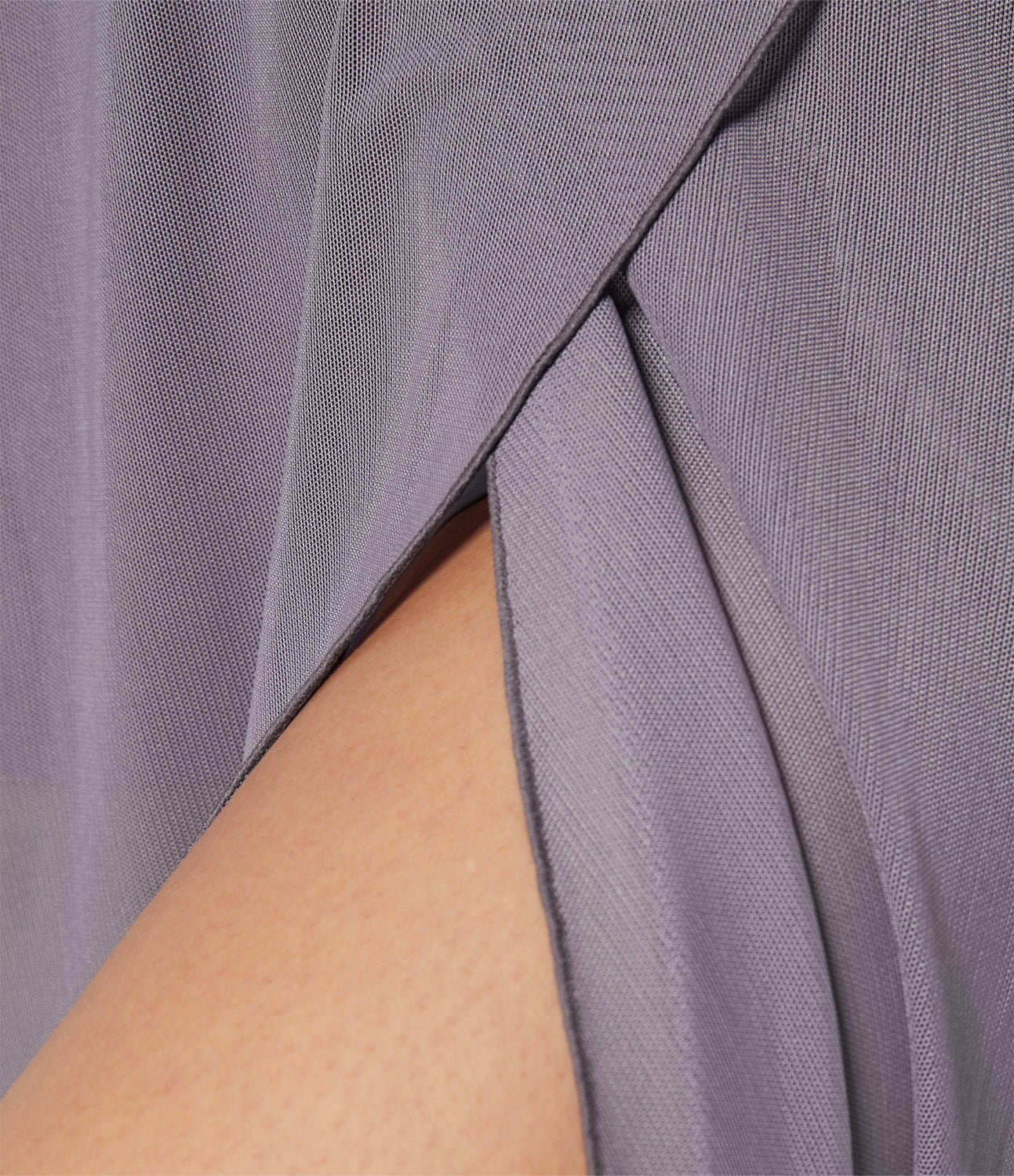 Elegante 2-in-1 dames rok met hoge taille, elastische band en soepel vallende stof