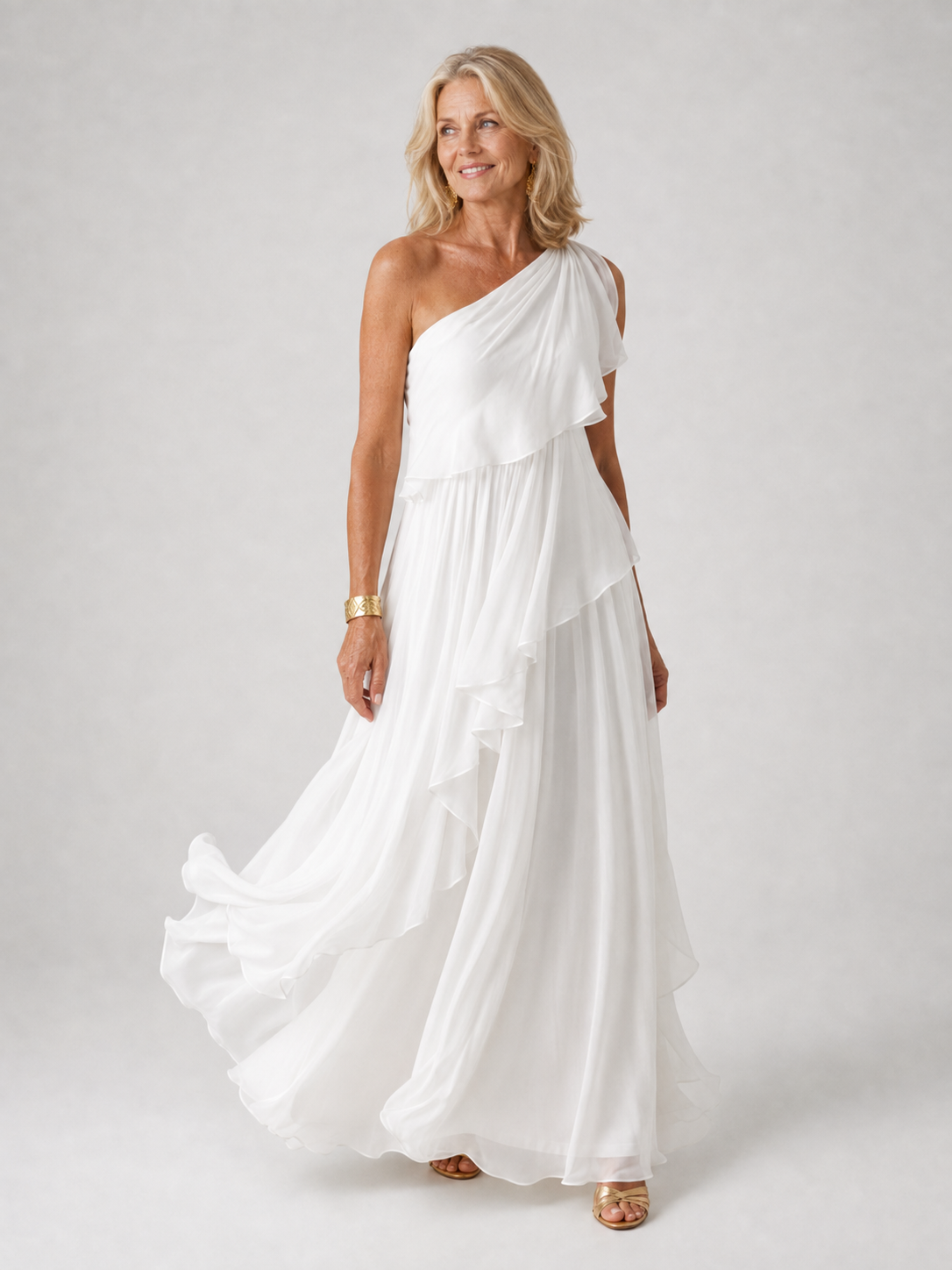 Fenne elegante maxi-jurk