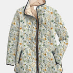 Anke dames meerkleurig gewatteerd jasje met bloemenprint