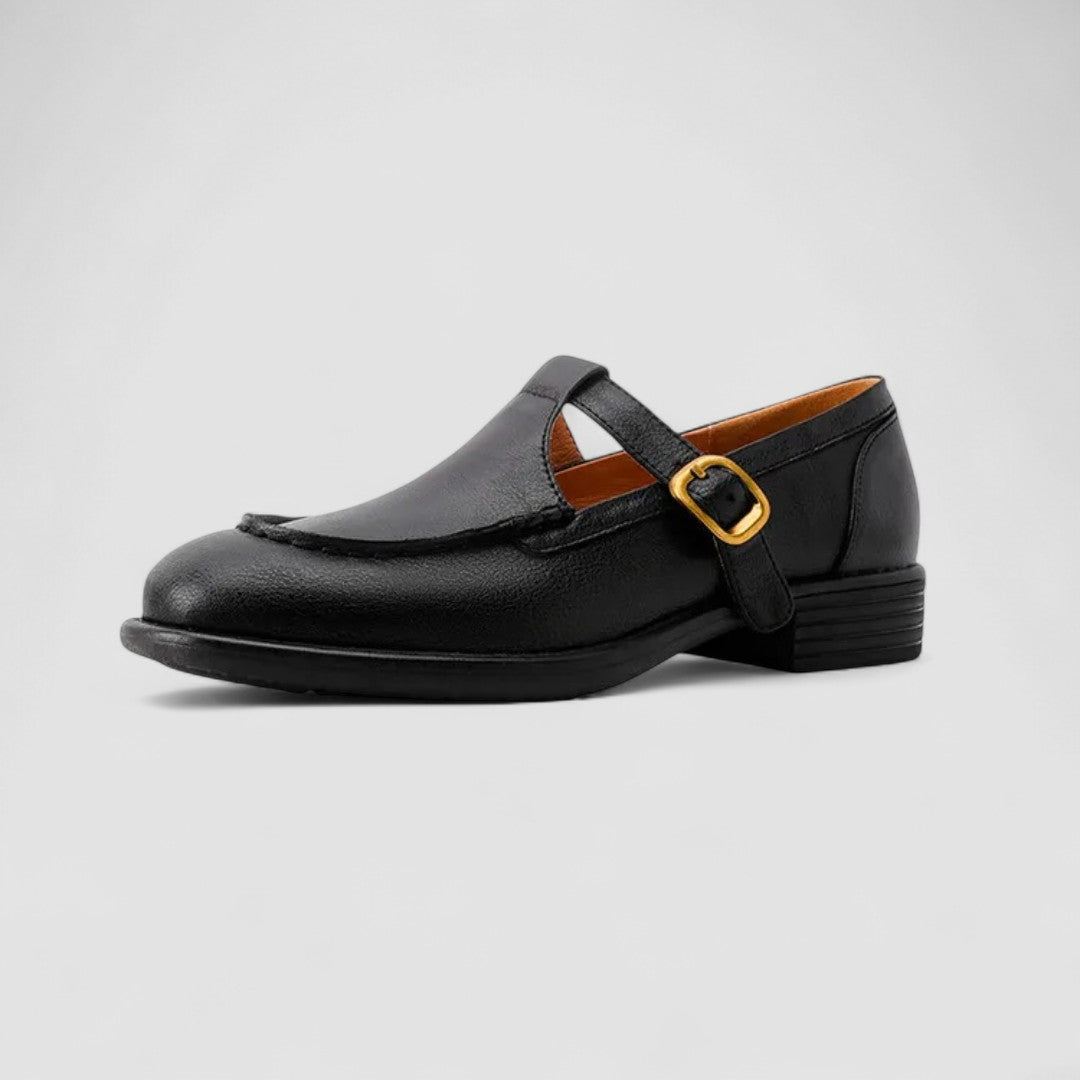 Femke dames mary jane schoenen met vierkante neus