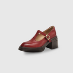 Tessa dames mary jane schoenen met blokhak