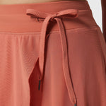 Elegante 2-in-1 dames rok met hoge taille, elastische band en soepel vallende stof
