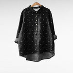 Elegante zomerblouse met verfijnde print en lange mouwen voor dames