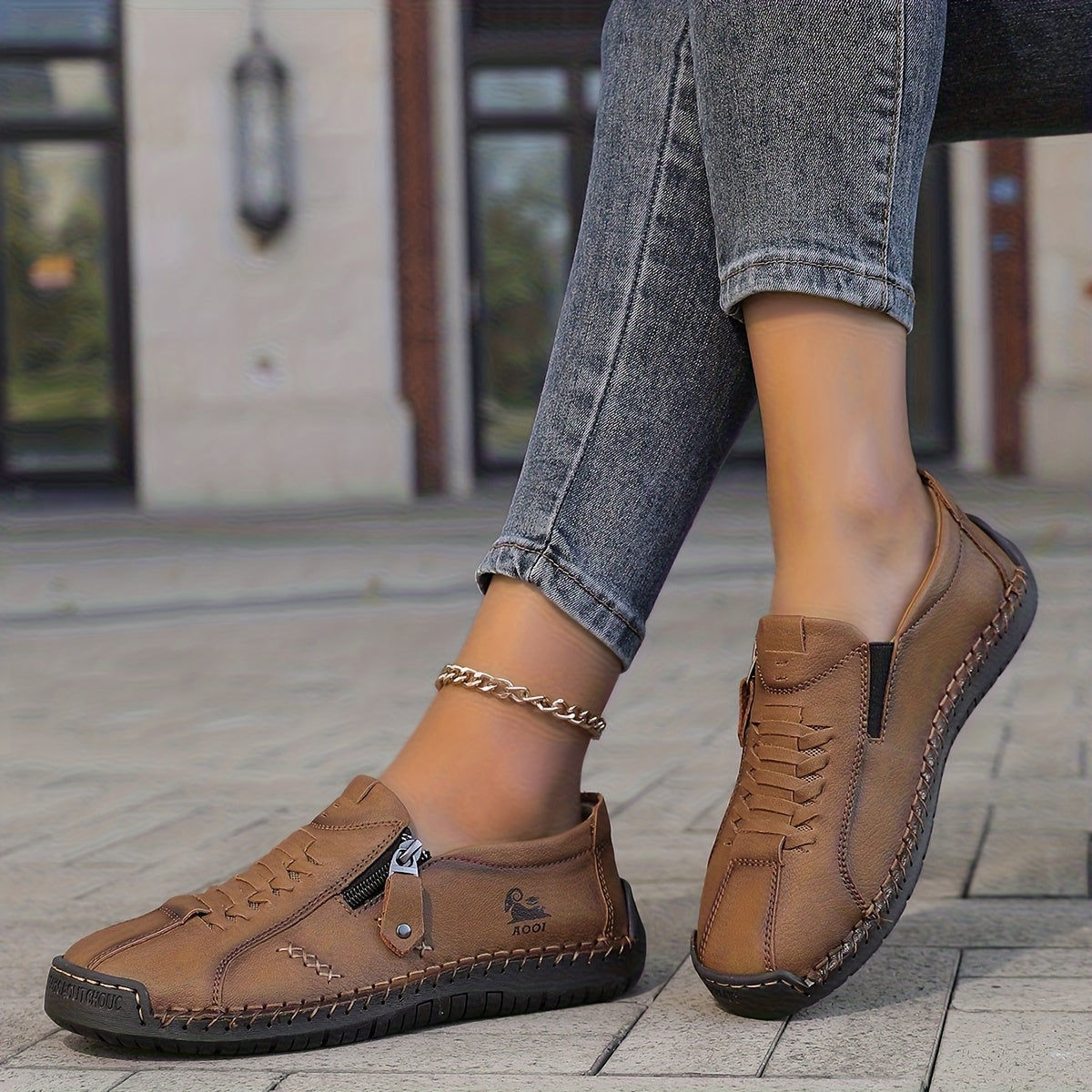 Gwen comfortsneakers met rits