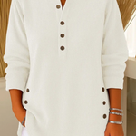Marloes henley-tuniek met knopen