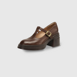 Tessa dames mary jane schoenen met blokhak