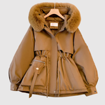 Gerdien dames gewatteerde winterparka met capuchon