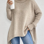 Hanne oversized trui met hoge hals