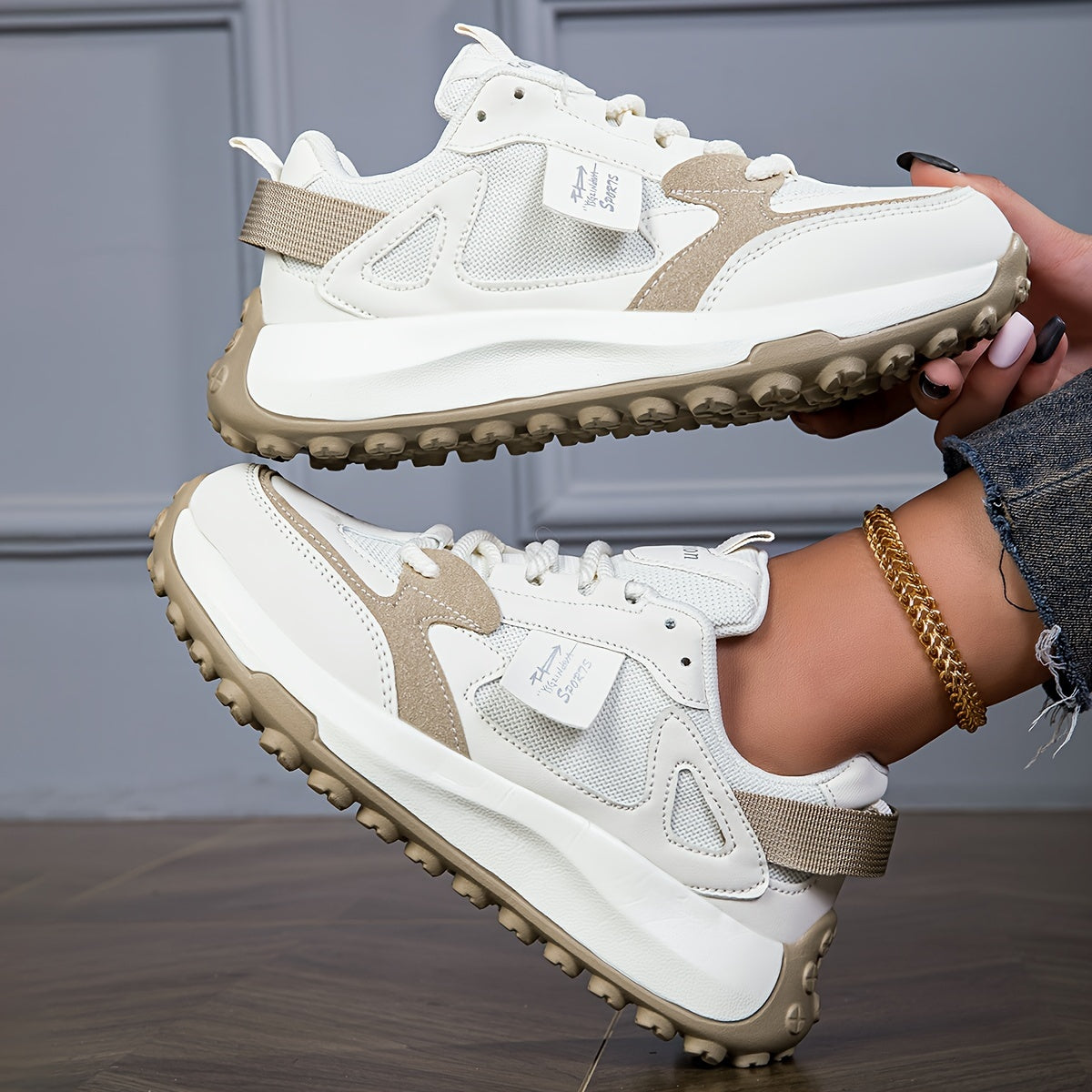 Fieke lichte sneakers voor herfst en winter