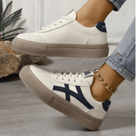 Yvette sneakers met plateauzool