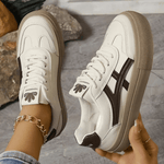 Yvette sneakers met plateauzool