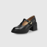 Tessa dames mary jane schoenen met blokhak